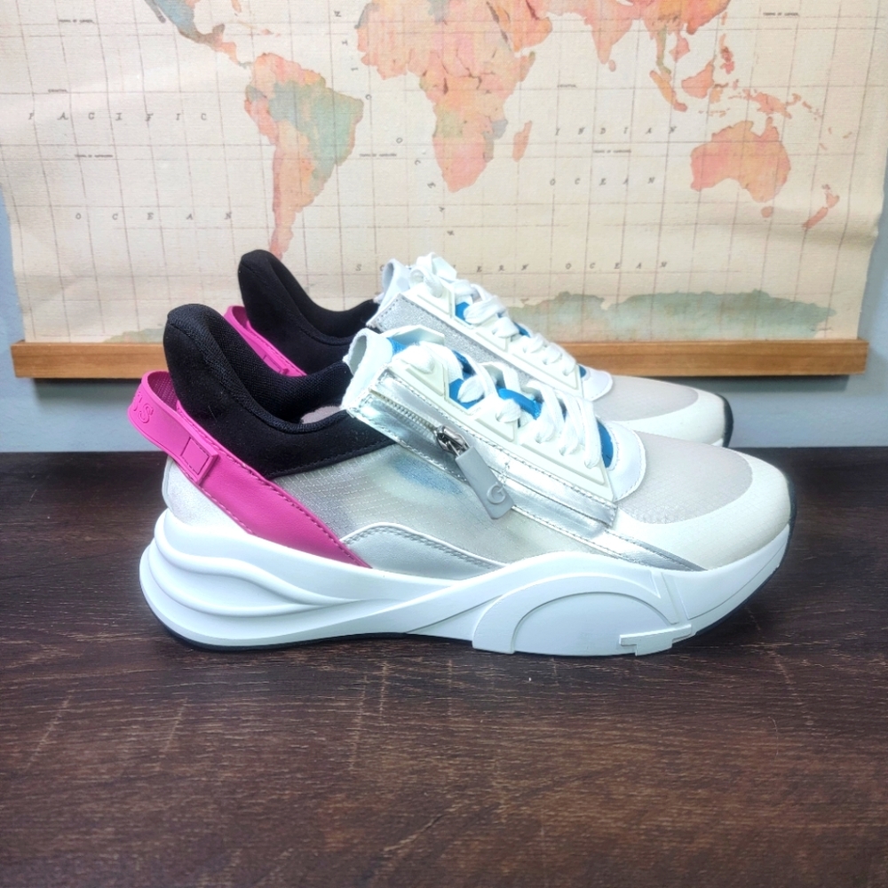 BRAND NEW GUESS Bailan Side-Zip Designer Sneakers Women's Size 10.0